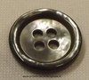 BUTTONS MOTHER OF PEARL GREY TAHITI 4 HOLE - D. = MM. 15,3  -SET OF 6 BUTTONS