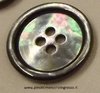 BUTTONS MOTHER OF PEARL TAHITI 4 HOLE - D.=MM25,4 (LIN 40) - SET OF 6 BUTTONS