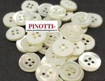 BUTTONS MOTHER OF PEARL WHITE 4 HOLE - MM.10,2 = LIN 16