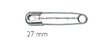 SAFETY PINS, PINS FOR NURSE, LENGTH mm.27 - MIS.0