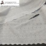 LACE FABRIC SANGALLO EMBROIDERIED BY METER/WIDTH CM 136