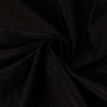 SHANTUNG PURE SILK FABRIC BLACK - WIDTH CM 137 - WOVEN IN ITALY