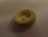 BUTTON 2 HOLES MM 11 YELLOW BORD